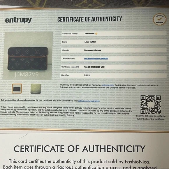 Louis Vuitton Monogramed Belt Bag 💎 AUTHENTICATED 💎 Belly Bag Serial FL0013 - Picture 17 of 17